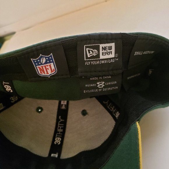 Green Bay Packers Hat 39THIRTY New Era Fitted Hat Cap NFL SM/MED - Picture 6 of 9
